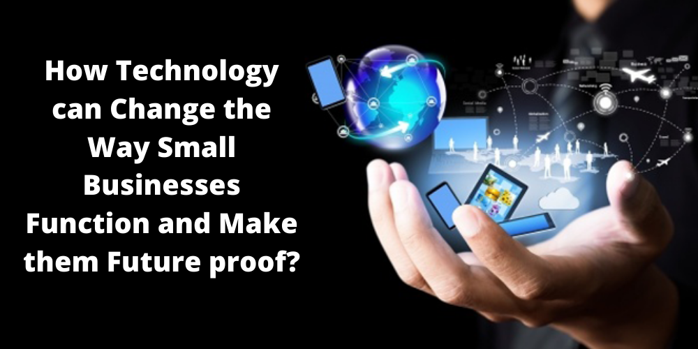 Technology images in a hand
